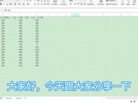快速求整数的三种问题 #wps表格 #中视频伙伴计划 #excel技巧 #office办公技巧