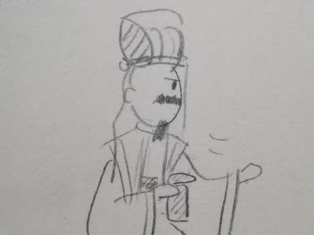 手画版房杜五禽戏来啦😂😘#盛唐密盒 #房谋杜断 #房玄龄杜如晦 #画画 #不火系列 @鸟川鸣 @别對我say愛