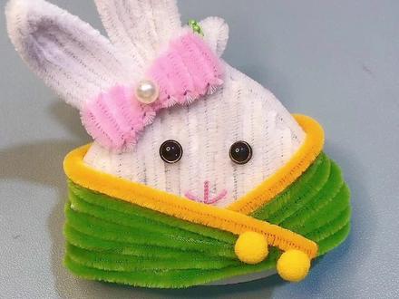 兔子扭扭棒粽子教程#手工diy #好物推荐🔥 #手工 #教程 #抖音618好物节