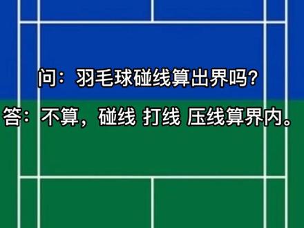 羽毛球碰线算出界吗?
#羽毛球 #羽毛球规则 #羽毛球知识 #运动 #保护视力从我做起