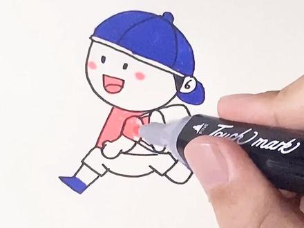 画#小朋友 背书包上#幼儿园 哦 #简笔画 #儿童画 #充能计划 #宝宝 #亲子