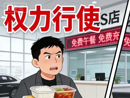 权力行使和营销承诺 到底谁对谁错? #男子一年到4S店吃饭超260次