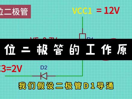 钳位二极管的工作原理 介绍了二极管在钳位电路中,钳位电压的计算方法。
#电子元器件 #二极管