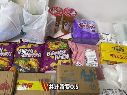 #vlog日常 #网购 #消费 #宝妈推荐 挑战10块一个月够我撑多久