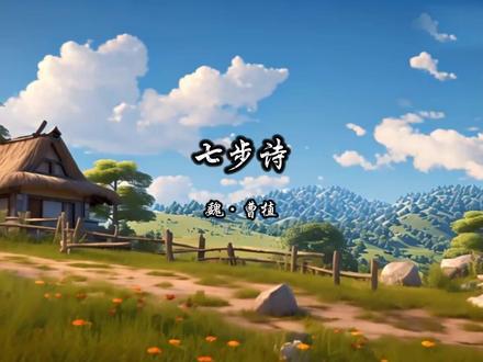 中学生必背古诗词之七步诗歌曲(有字幕)