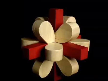 益智鲁班锁之梅花锁(又叫丁香花),这个拼法你看懂了吗?#益智玩具 #动手能力培养 #儿童思维训练