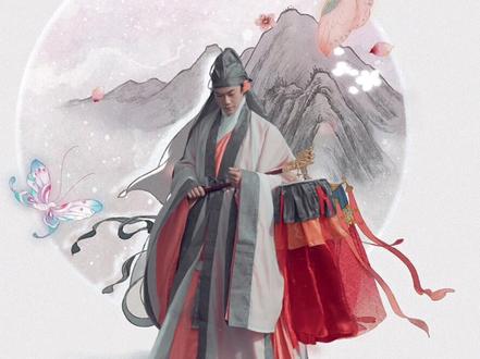 #月满千江 在高铁上看到了@狐周周 大人的这幅画!那一刻我就想成为画中的张岱!#汉服 #国风少年 #国风正当红 #明制汉服 #国风美少年 #国风原创计划