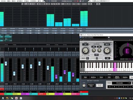 声卡调试,效果声线精调定制, CUBASE10宿主搭载WAVES11+恐龙母带