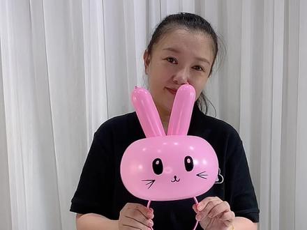 小兔子头饰,兔子发卡,快来动手学习吧。#创意小手工#创意生活 #我要上热门#抖音小助手#网红气球