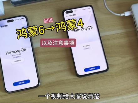 华为手机系统回退详细教程。如果想从鸿蒙6系统回退到鸿蒙4系统,该如何操作。
#数码科技 #华为手机 #鸿蒙6 #鸿蒙4 #教程