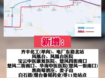 #烟台 这路#公交 有变化!于今日调整实行!#交通安全 #芝罘区
