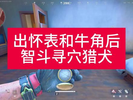 出怀表和牛角后,我直接智斗寻穴猎犬。#三角洲行动