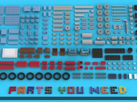 乐高 美式平头卡车 MOC图纸分享 #乐高moc #工程车玩具 #儿童玩具视频 #积木 #乐高积木 #乐高