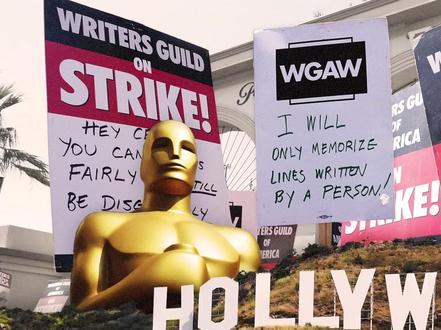 好莱坞编剧停止罢工,16条新协议都有啥?不禁止使用AI #好莱坞 #罢工 #编剧工会