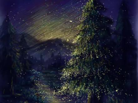 手搓备忘录画圣诞树教程,无放大,无图层#绘画教程 #画画 #圣诞树绘画 #备忘录画画 #绘画