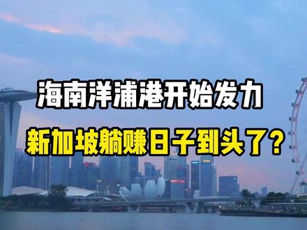 中转费暴跌23%,海南洋浦港是如何“截胡”新加坡生意的? #零距离看懂财经