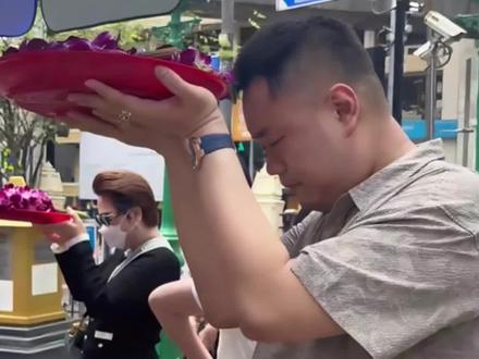 今天教你们到曼谷市中心的四面怎么许愿#泰国 #四面佛 #旅游攻略