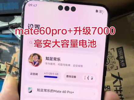 mate60pro+升级7000毫安宁德ATL原厂超容电芯 解决电池引起的发热卡顿 续航差#一般人不告诉他 #先定一个小目标 #解锁手机隐藏技能 #鉴定完毕 #一张照片说明你的专业
