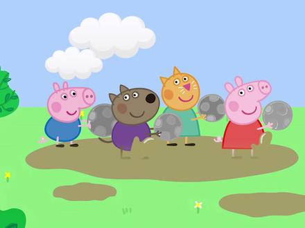 帮助小猪佩奇和朋友,选择正确颜色的皮球 #早教