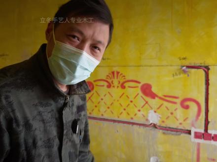 带线型灯的床头护墙板可惜了灯没买回来!现场制作全过程 #施工现场实拍 #制作过程 #记录装修过程 #装修@大有工具 泉峰