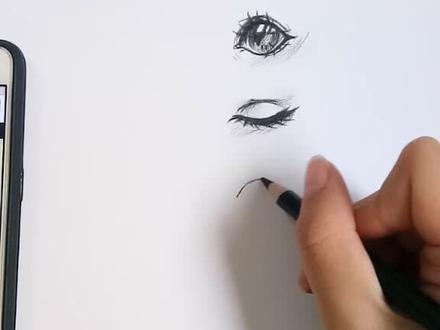 #动漫眼睛教程#手绘#画画 #教你画 五种眼睛画法