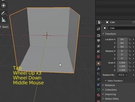 #blender 如何让模型透视化