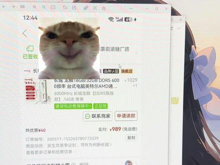 多多买的c38内存到货却是c46,官方售后真的太强了,直接赔500,内存条还不用退#多多售后 #牛逼 #diy电脑 #内存
