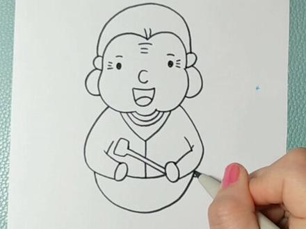 库存一枚~ 教大家画正在做饭的老奶奶 没关瘦脸功能 老奶奶的脸忽大忽小的 莫名喜感😂