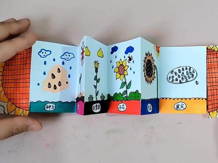 向日葵的一生,关于向日葵的故事绘本。附带详细教程哦。#创意画#向日葵绘画教程 #向日葵 #绘本绘画 #创意美术