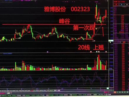 雅博股份 20线第一次远离回踩均线!过峰第一次回踩成峰谷!二者交汇之处!不言底!不抄底!只做强势!理财有风险!投资需谨慎!#股票干货#股票知识#财经知识 #技术分享#金融常识 @抖加小助手