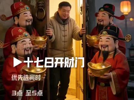 大年初一开财门 大年初一几点开财门#大年初一 #开财门 #新年 #民俗文化 #传统文化