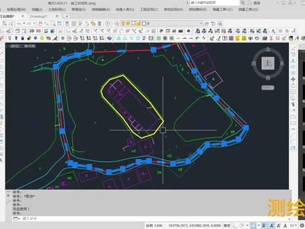 适合新手测量员学习的南方CASS方格网法计算设计面是平面的孤岛土方量#测量员 #工程人 #工程测量 #土方量计算 #测绘