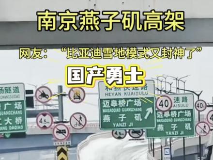 一个坡,分清谁是王者!你的车有这个模式吗?#雪地模式 #比亚迪 #雪天行车 #飞翔的老应