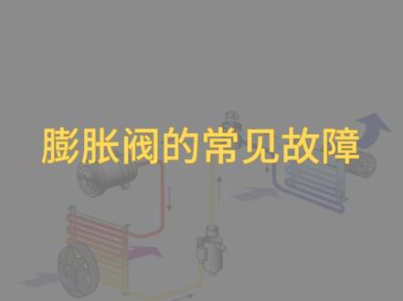 汽车空调膨胀阀的常见故障与检修#汽修#汽车空调 #车知识分享计划
