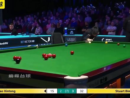 威尔士公开赛16进8轮次,赵心童以2比4不敌宾汉姆,遗憾出局!#斯诺克#赵心童#宾汉姆#威尔士公开赛#爆冷