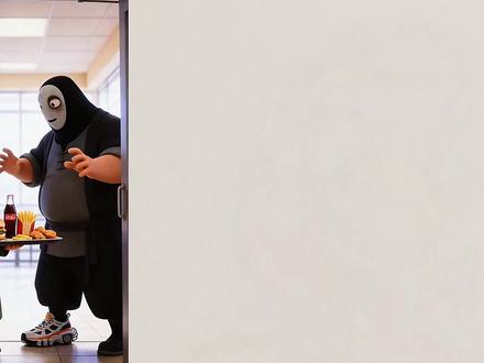 后室吃汉堡套餐 #简笔画#简笔画教程#后室