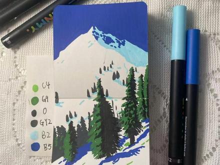 画100幅画的第1️⃣0️⃣幅|雪山松林
氛围感十足,到底谁还没画
临摹👀:爱画画の小宝
#丙烯马克笔绘画 #绘画过程#跟着抖音学画画#零基础学画画#绘画教程 @抖音小助手 @DOU+小助手 @抖音创作灵感 @抖音创作小助手