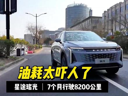 星途瑶光,提车7个月行驶8200公里,车主:油耗吓人 #奇瑞 #星途瑶光 #汽车人共创计划 #国产SUV