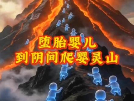 #AI灵境计划 #民间故事 堕胎婴儿到阴间需要爬婴灵山,你有相对孩子说的话吗?宝宝真的会投胎吗?