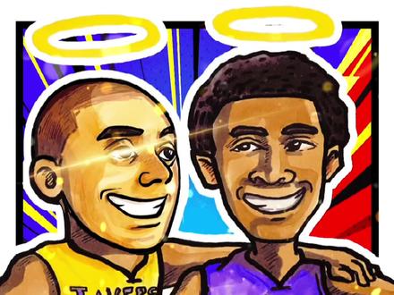 想你了老大!致敬我们一起追过的黑曼巴科比 #简笔画 #手绘 #科比