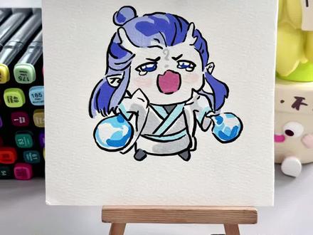 挑战100天画100个可爱“表情”!你发图我来画,打卡第72天~#梅森尼斯丙烯马克笔 #丙烯马克笔推荐 #丙烯马克笔测评 #画画 #简笔画