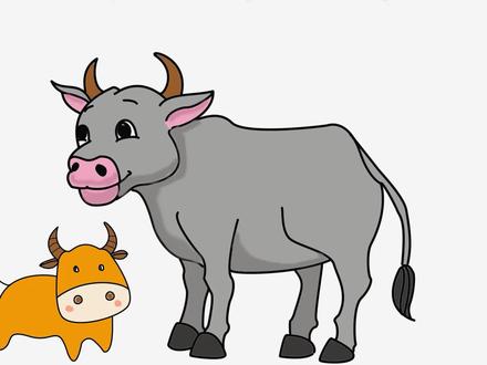 牛的简笔画这样画简单又好看 #儿童简笔画教程大全 #动物简笔画 #牛的简笔画 #亲子互动 #零基础学画画