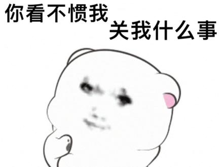 你看不惯我 关我什么事#龙图表情包 #用个表情包表示你的心情
