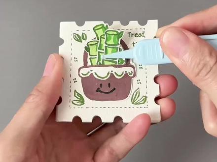 做了本连体邮票安静书? #自制 #手工教程 #迷你手工 #纸米星球