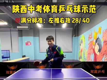 陕西中考体育乒乓球项目考试示范及规则讲解#乒乓球中考发球机 #陕西中考 #乒乓球 #乒乓球中考#双翼乒乓球俱乐部