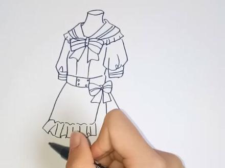#简笔画 #教程 #服饰 lo服(1)