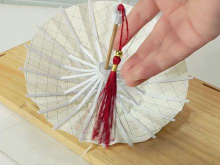 教你用纸做古风伞 #手工制作 #创意手工 #折纸教程