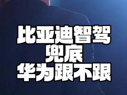 比亚迪智驾兜底全赔,华为系跟不跟? 比亚迪承诺城市智驾事故责任全担、全赔付,技术霸主华为系到底跟不跟?
#比亚迪 #华为 #商业思维 #商业模式 #王传福