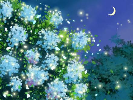 画世界Pro板绘教程--月光下的绣球花 🌠代表新建图层!#创作者中心 #创作灵感 #零基础学画画 #带你走进画里 #一学就会系列 春日壁纸 春分 跟着抖音学画画 临摹练习@Sugarty @抖音创作小助手 @DOU+小助手