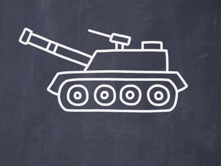 用小圆画坦克,很简单#画画#简笔画#儿童画#创意简笔画 #亲子